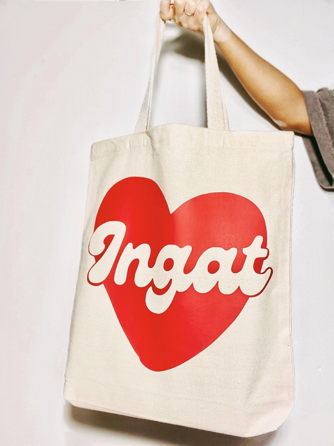 Ingat,take Care Tagalog Filipino Reusable Canvas Tote Bag Etsy