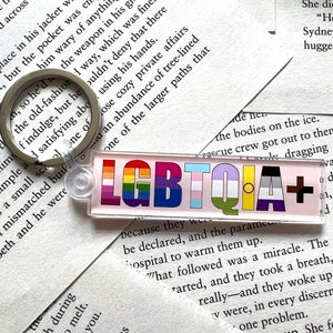 LGBTQIA+ KEYCHAIN | Pride Keychain | Pride Keyring | Queer Keychain | Pride Keyring | LGBTQIA+ Keychain | Pride Gifts | Pride Merch |