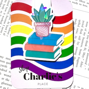 BUCH PFLANZEN LESEZEICHEN | Magnet & Holographisch Lesezeichen | Bücherwurm Geschenke | Buchliebhaber Lesezeichen | Pflanzenliebhaber Geschenke | Pflanzenliebhaber Lesezeichen