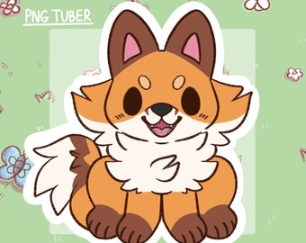 Orange Fox | Premade PNG Tuber | Reactive Images