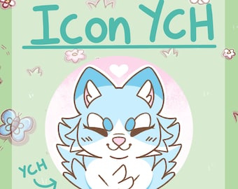 YCH Custom Art: l'icona del cerchio peloso del tuo personaggio