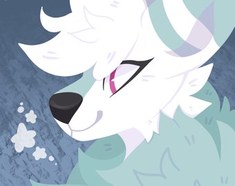 Furry Lineless Icon Commissions