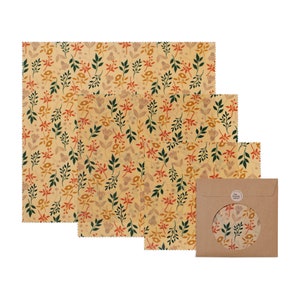 Beeswax wrap set (S, M, L) &quot;At granny&#39;s house&quot;