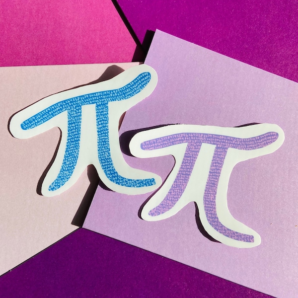 Pi 3.14 Sticker // STEM, Mathematics, Physics, Science, Aesthetic, Irrational Number, Infinite, Hydro Flask and Water Bottle Decal