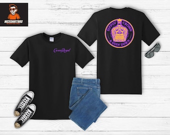 Sippin’ Crown and Goin’ Down T-Shirt | Funny Whiskey Drinking Shirt | Crown Royal Inspired Tee | Country Party Shirt | Whiskey Lover Gift