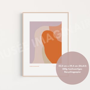 Nachhaltiger Kunstdruck / Abstraktes Plakat/ Recyclingpapier / Limited Edition