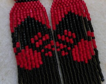 Tiny red dress earrings Clearance