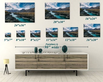Wall Art Size Comparison Guide, Template (Digital Download)