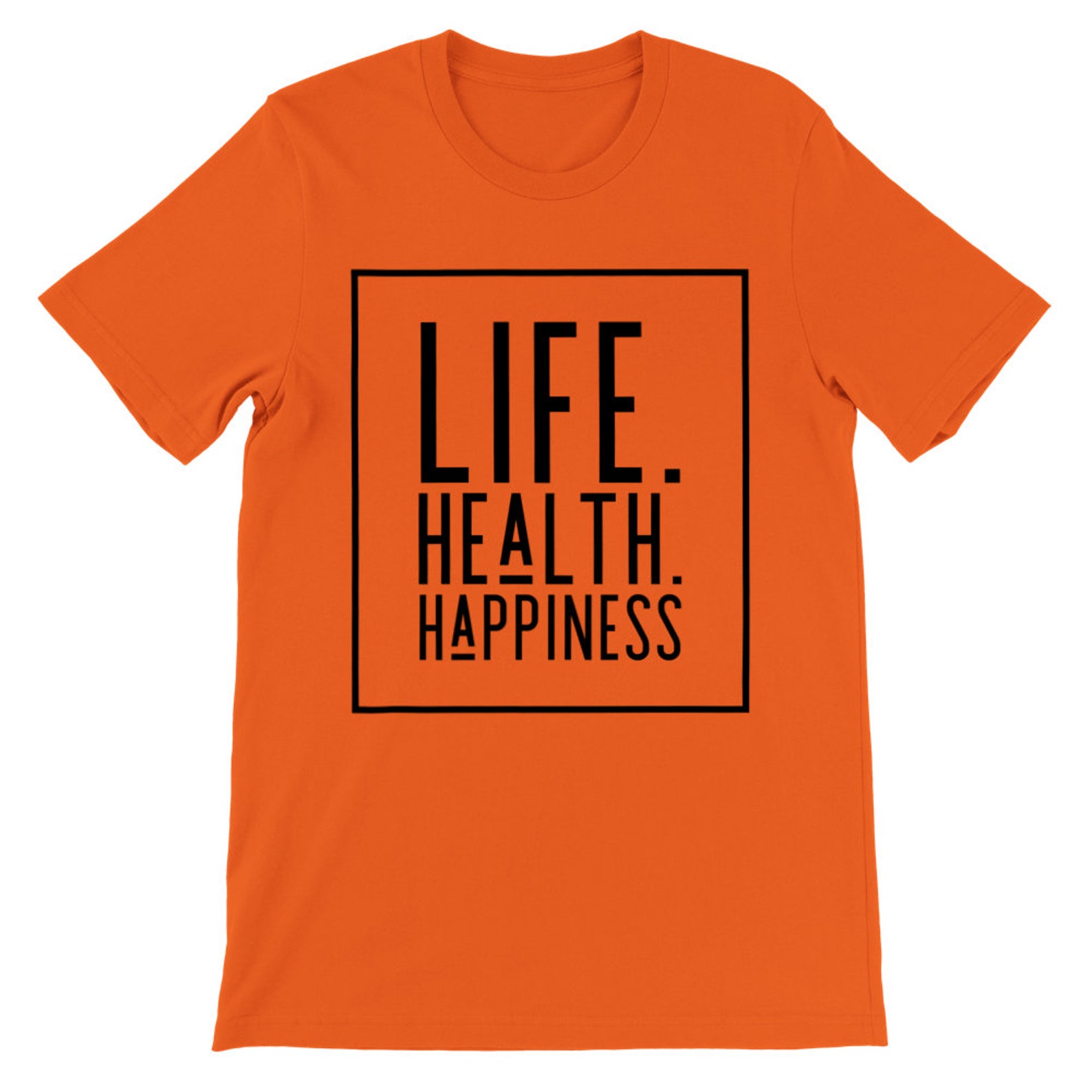 LIFE. HEALTH. HAPPINESS. Premium Unisex Crewneck Tshirt Etsy
