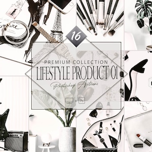 May include: A collection of 16 Photoshop actions for lifestyle product photography. The actions are designed to help you create professional-looking photos of your products. The actions are compatible with both Mac and PC.