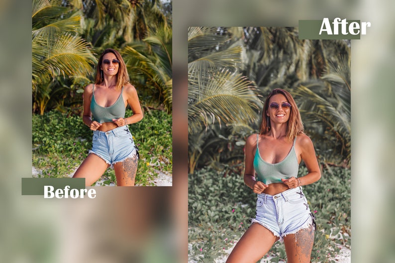 12 Taste of Summer Lightroom Presets Tanned Skin Preset Etsy
