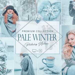 May include: A collection of 12 Photoshop actions called "Pale Winter" that can be used to create a soft, dreamy, and wintery look for photos. The actions are compatible with Photoshop and Photoshop Elements.