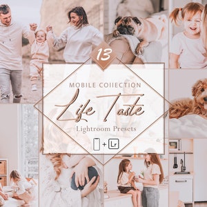 13 Mobile Lightroom Presets, Life Taste Mobile Preset, Family Filter, Lifestyle Preset Instagram Presets, Blogger Preset, DNG Presets