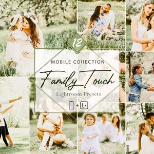 12 Mobile Lightroom Presets, Family Touch Mobile Preset, Romance Filter, Lifestyle Preset Instagram Presets, Blogger Preset, DNG Presets