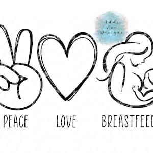 Peace Love allattamento al seno,svg,allattamento,allattamento,incinta,bambino,vinile,taglio,scivolo acquatico,sublimazione,cricut,idea regalo,regalo LC,festa della mamma,tumbler