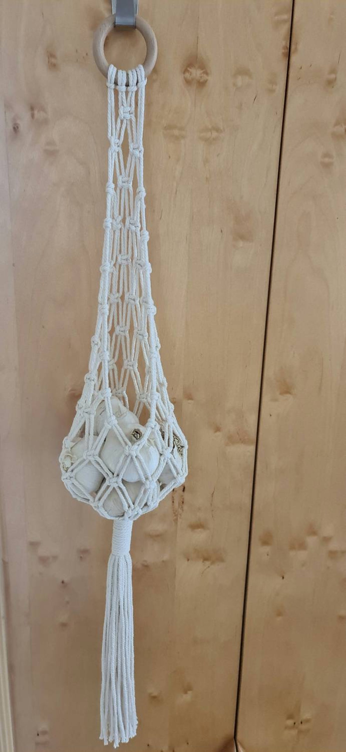 Makramee Obstkorb HängekorbGemüsekorb/ Lebensmittelkorb | Etsy