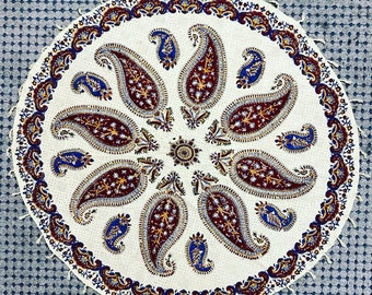 Handmade Round Ghalamkar Tablecloths