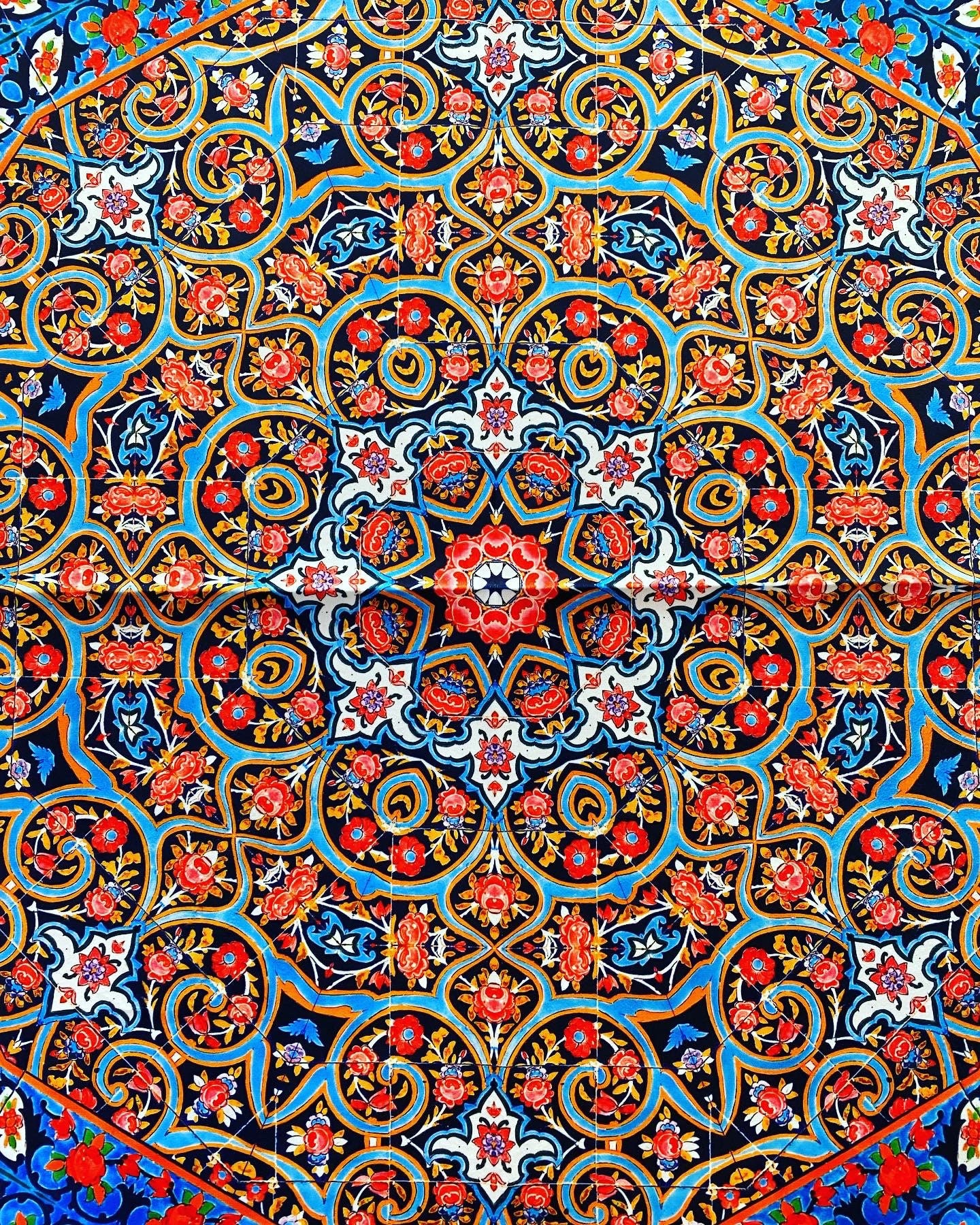Farsi Calligraphy & Tile Design Persian Round Tablecloths - Etsy