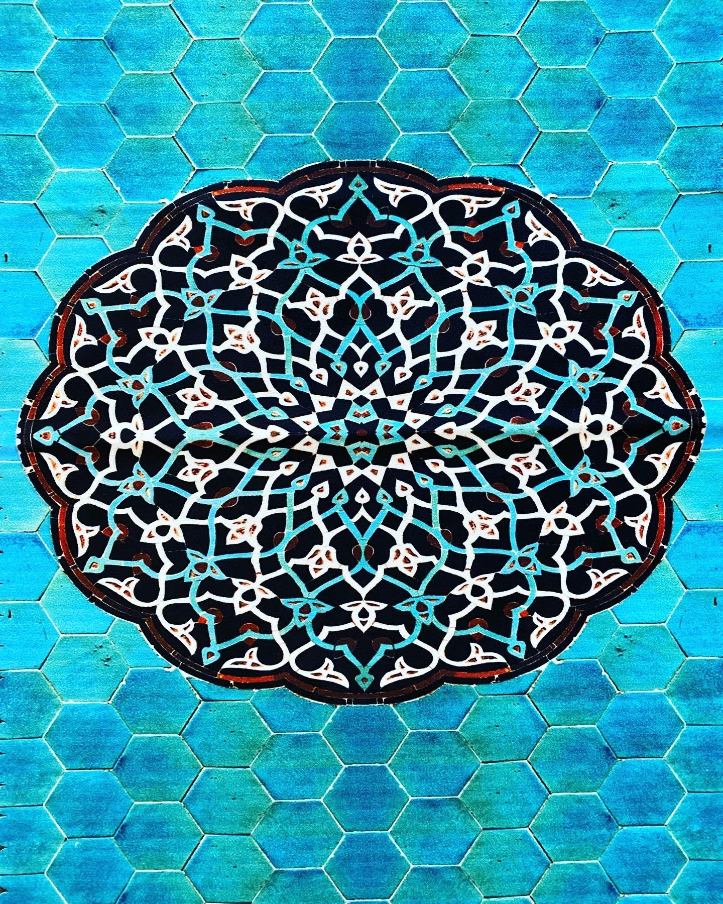 Farsi Calligraphy & Tile Design Persian Table Runners - Etsy