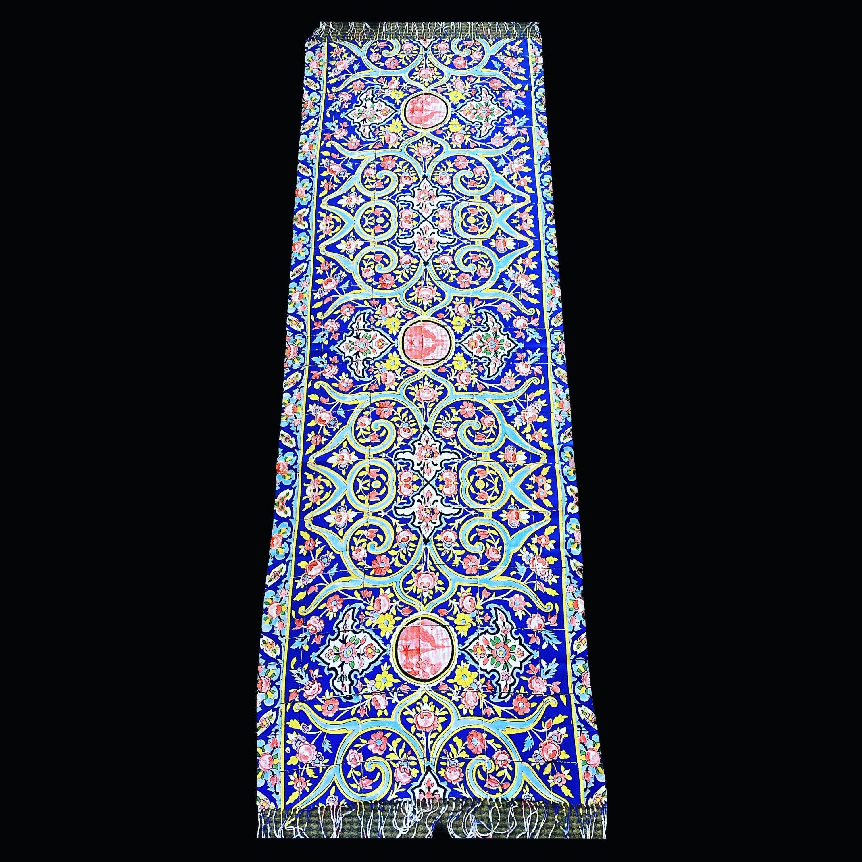 Farsi Calligraphy & Tile Style Persian Scarf - Etsy