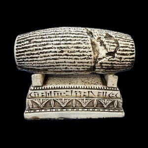 Cyrus Cylinder Replica: First Human Rights Declaration & Persepolis Statue