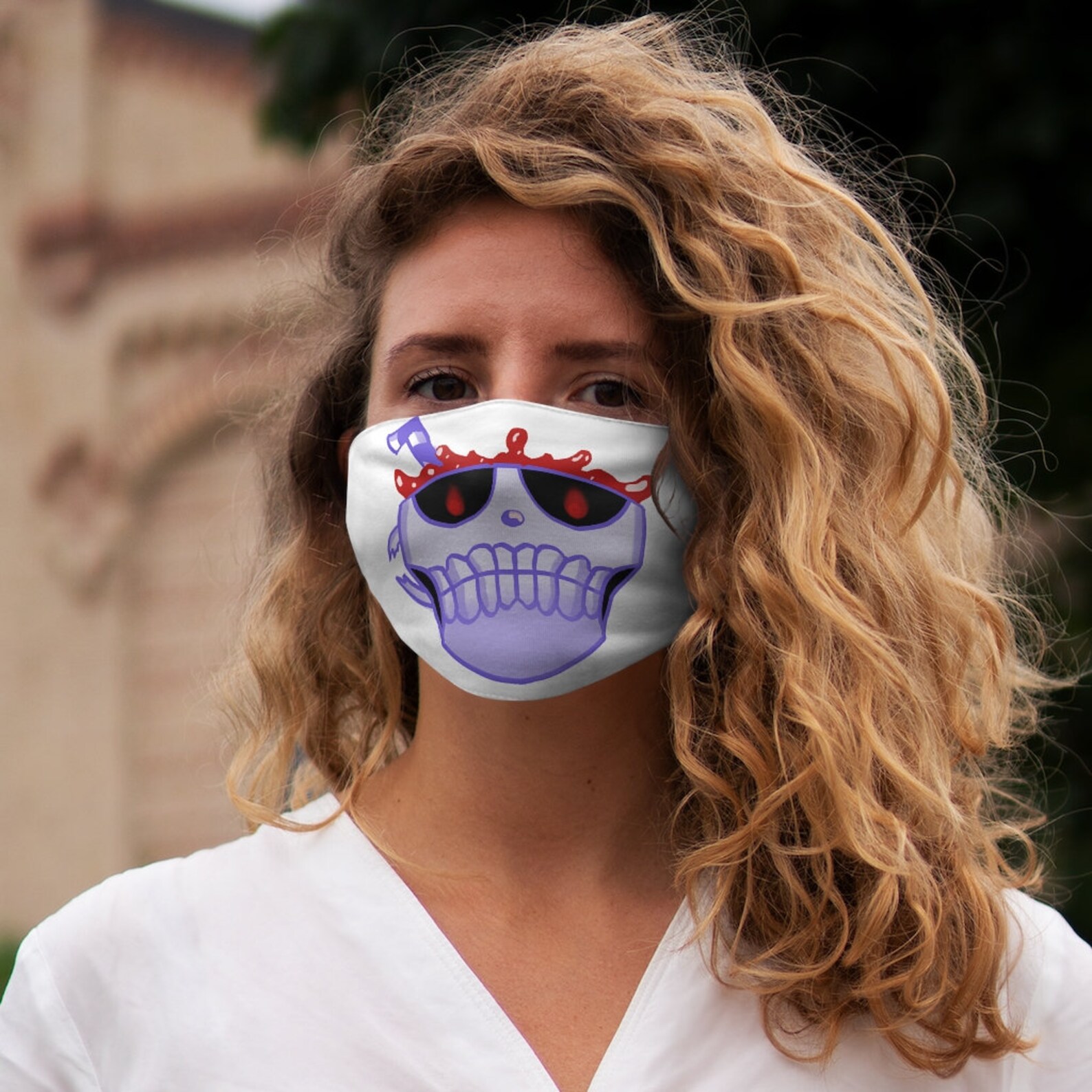 Skull Cuphead Face Mask | Etsy