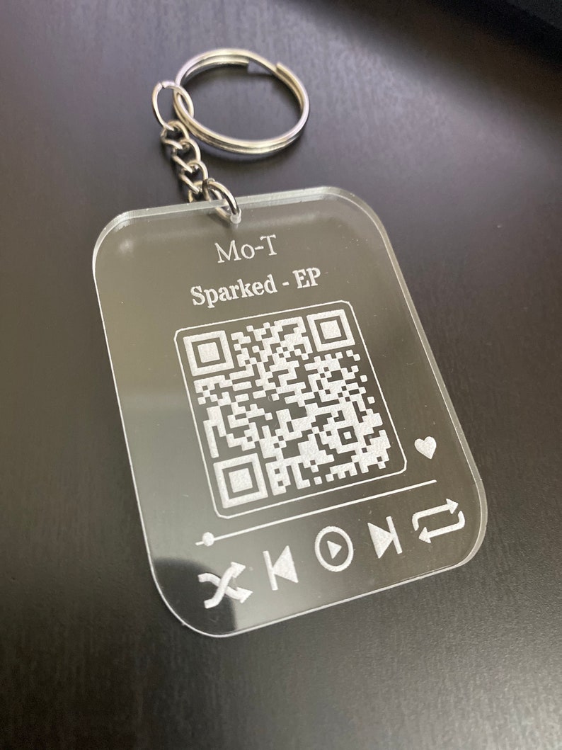 Custom Keychains Voice Recorded Keychains QR Code Keychain Etsy