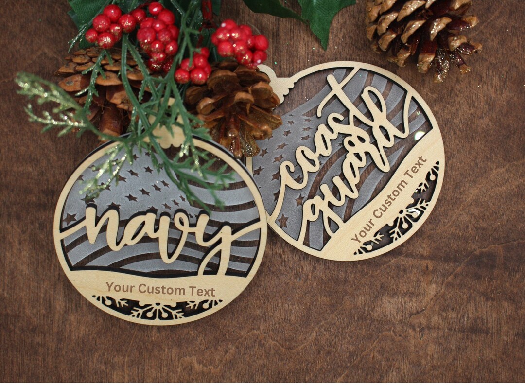 Personalized Military Christmas Ornaments Personalized Christmas