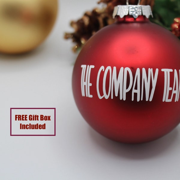 Corporate Christmas Ornaments Etsy