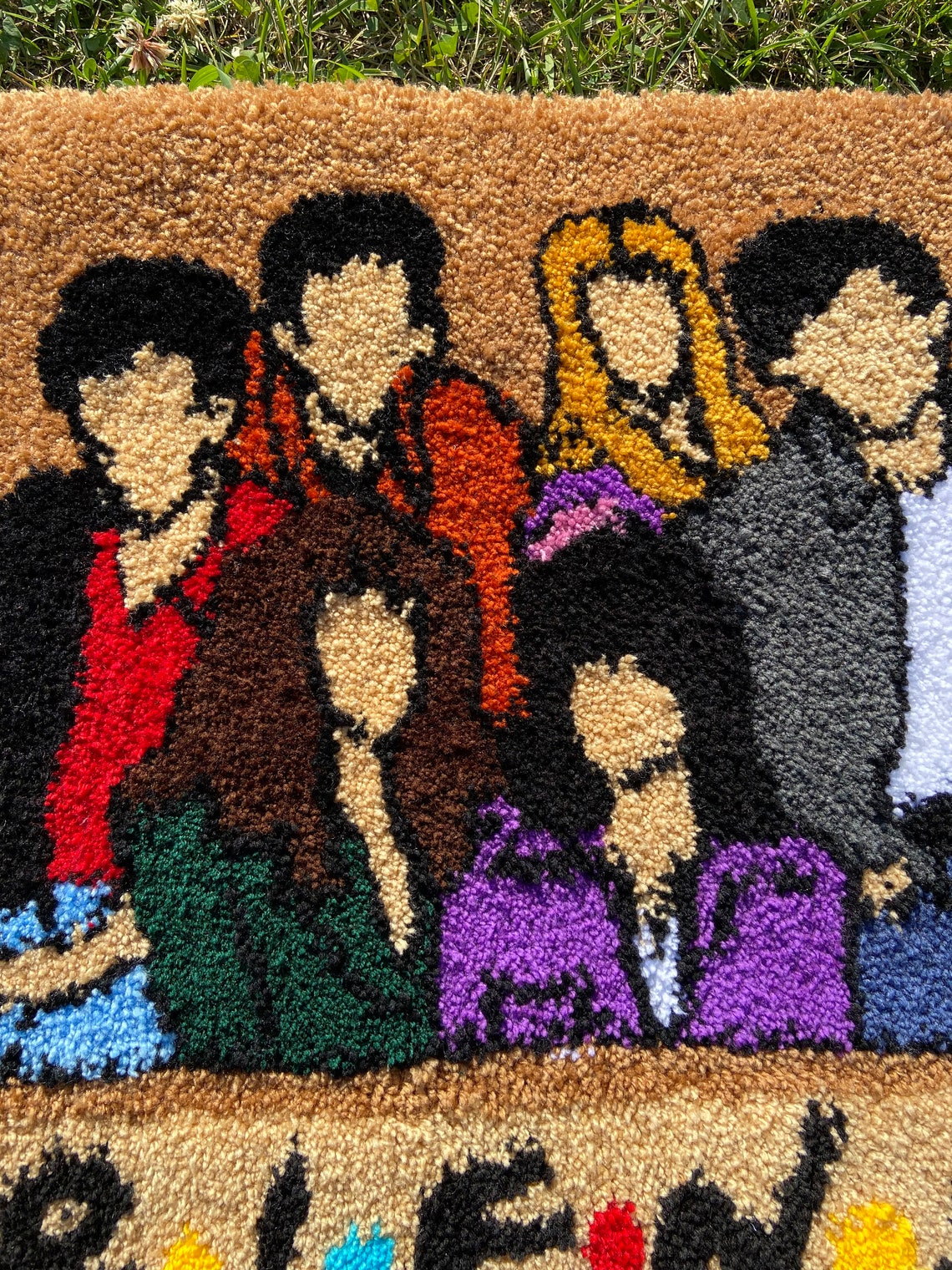 Handmade Friends Rug Tufted Rug Custom Rug Mat Tufting Etsy