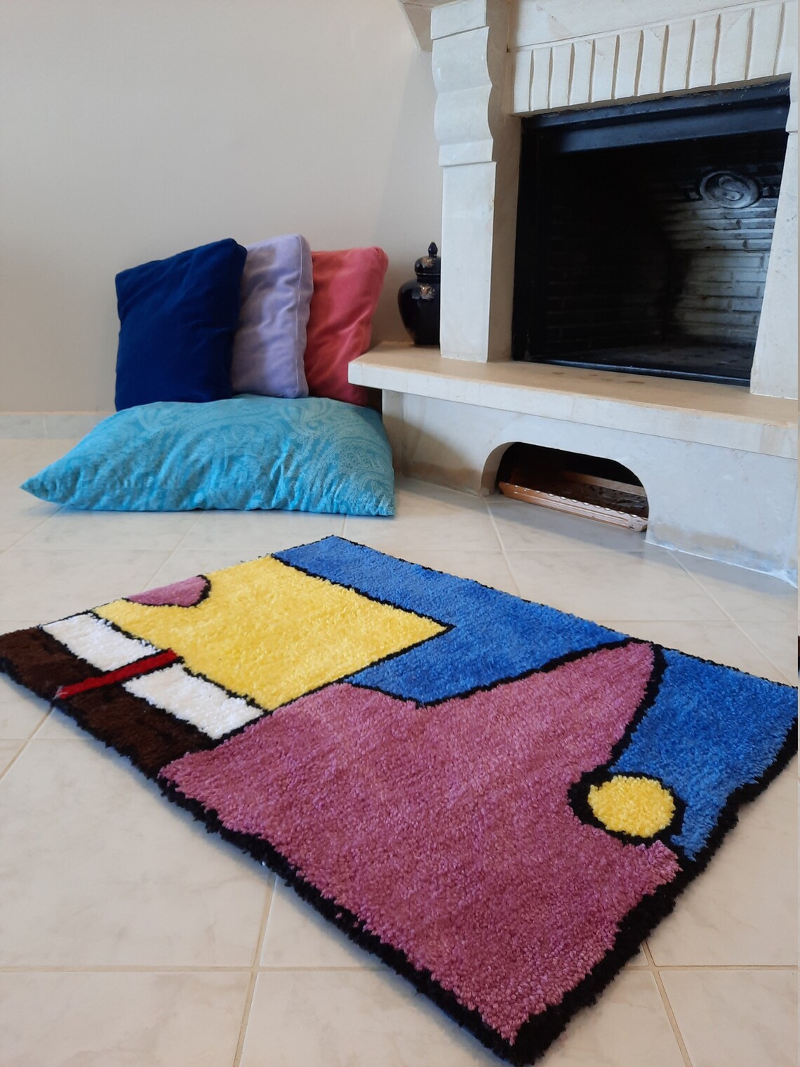 Handmade Spongebob and Patrick Rug Tufted Rug Custom Rug Etsy