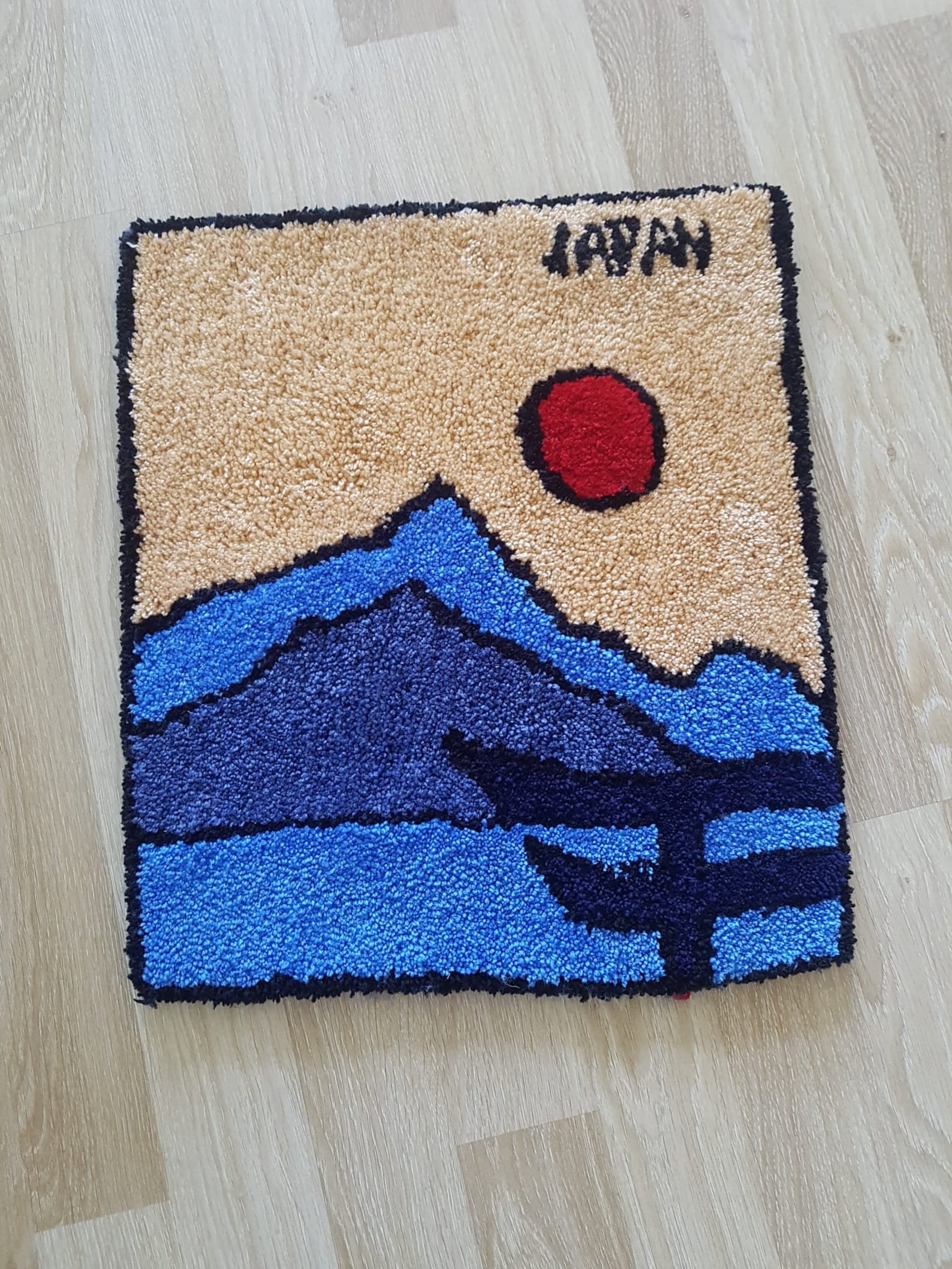 Handmade Japan View Rug Tufted Rug Custom Rug Mat Tufting Etsy