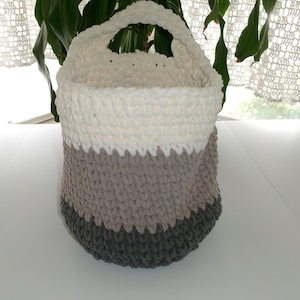 Crochet Wall Hanging Basket | Vegetable Storage, Hanging Planter Basket, Hanging fruit basket, Bathroom Basket, Toys Storage, Craft Basket