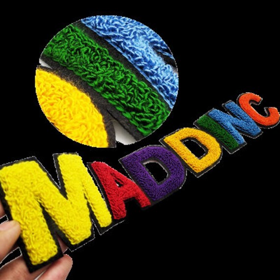 Chenille Patch Custom Chenille Patch Towel Patches Free Etsy