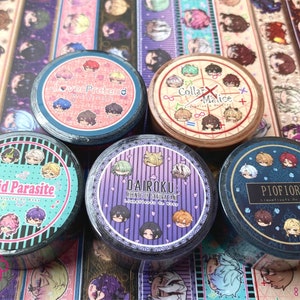 Otome Spiel Washi Tape Chibi Head Series