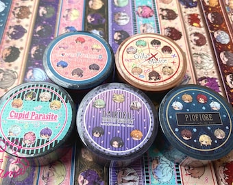 Otome Game Washi Tape Chibi Head Series