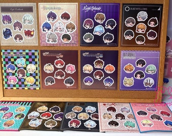 Otome Game Matte & Waterproof Vinyl Sticker Sheets