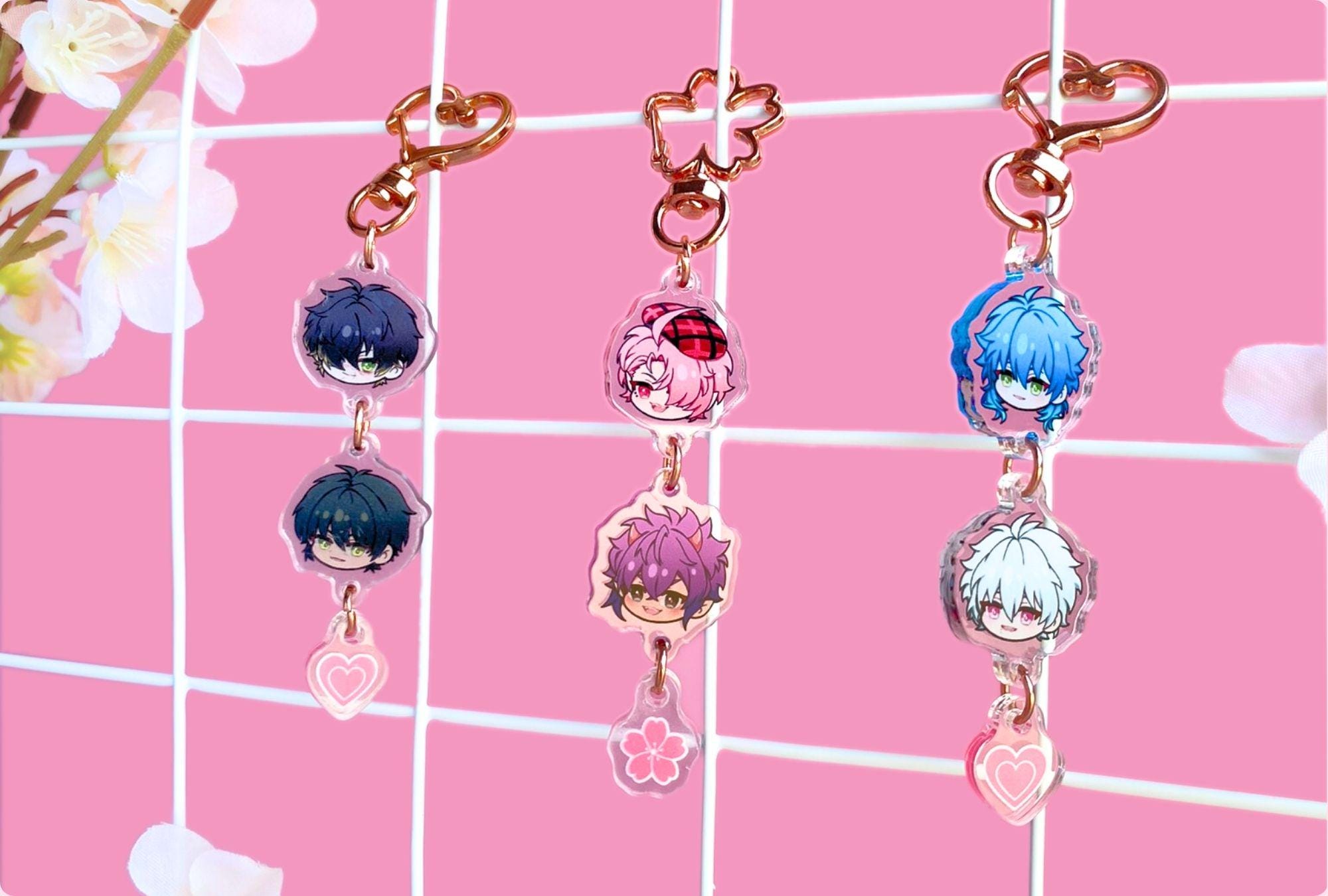 BL Yaoi Game Custom Made Acrylic Keychain Charms & Phone Straps - Etsy