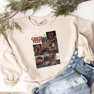 Greta Van Fleet Old Gold Logo Womans Hoodie Sweatshirt Sweaters Blouse Tops Pockets Greta Van Fleet Old Gold Logo Womans Hoodie Sweatshirt Sweaters Blouse Tops Pockets