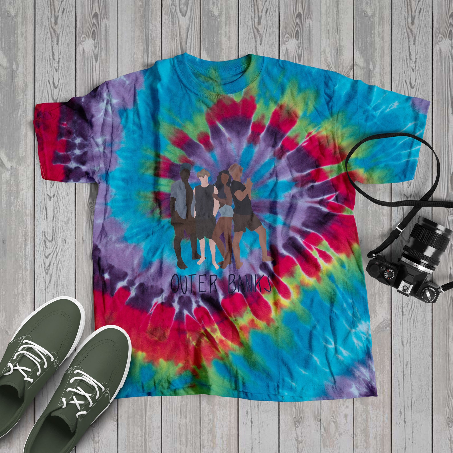 Outer Banks Shirt Outer Banks North Carolina Tie Dye T-shirt | Etsy