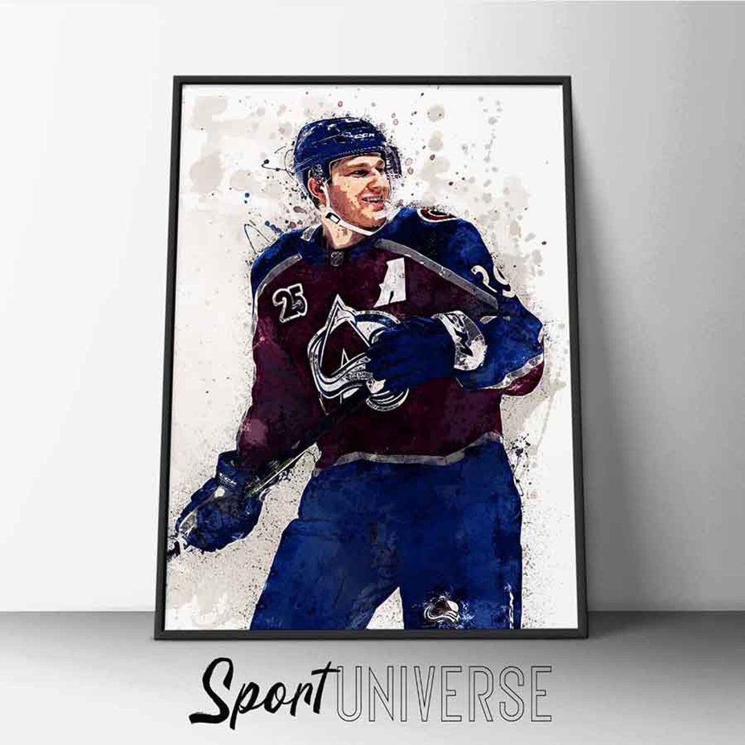 Nathan Mackinnon Poster Nathan Mackinnon Print Canvas Print Etsy