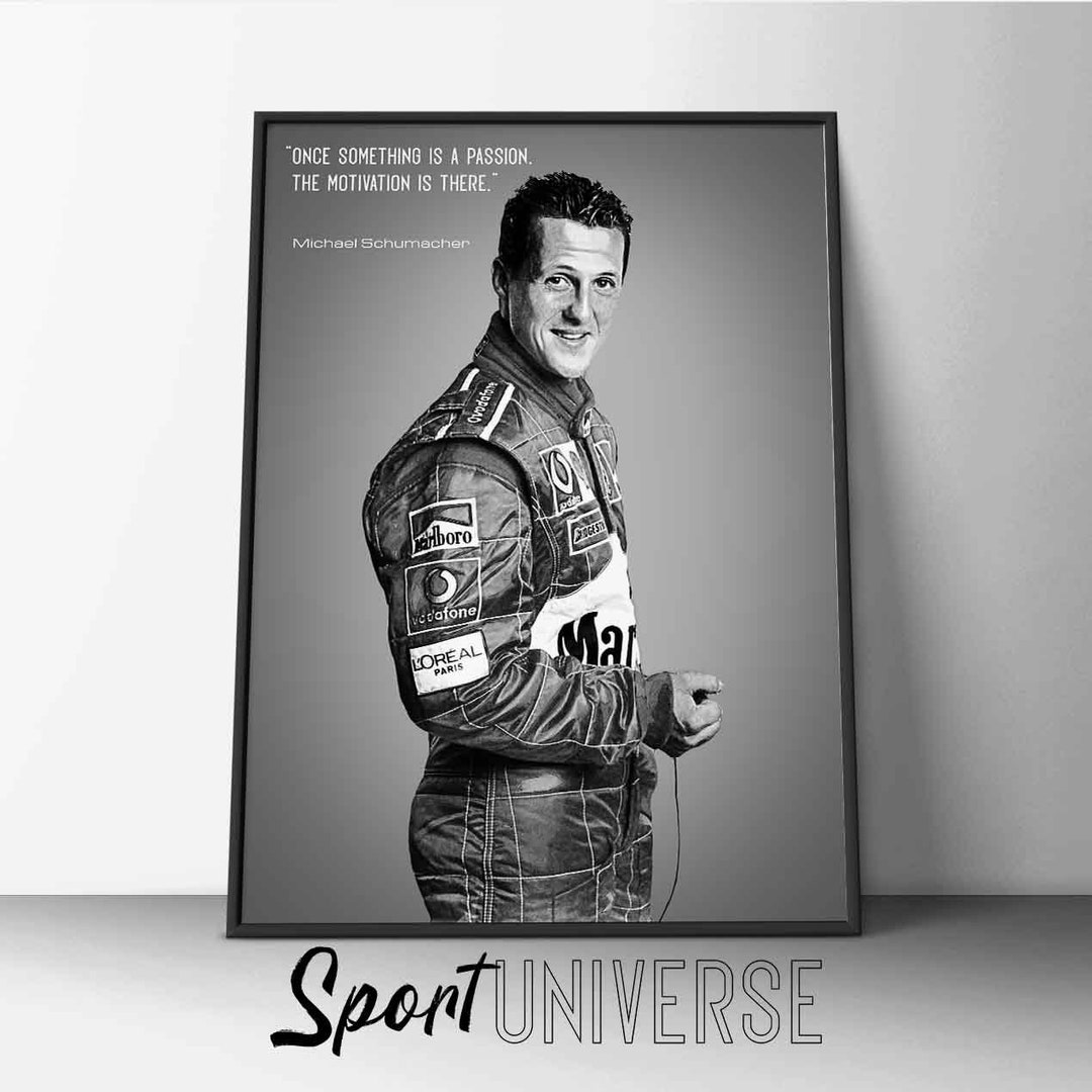 Michael Schumacher Poster Michael Schumacher Quote Canvas - Etsy