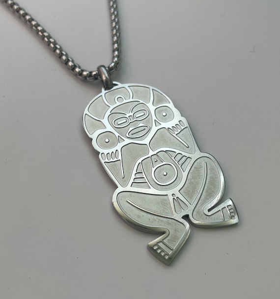 Taino Yocahu Stainless Steel Pendant, Puerto Rico Pride - Etsy