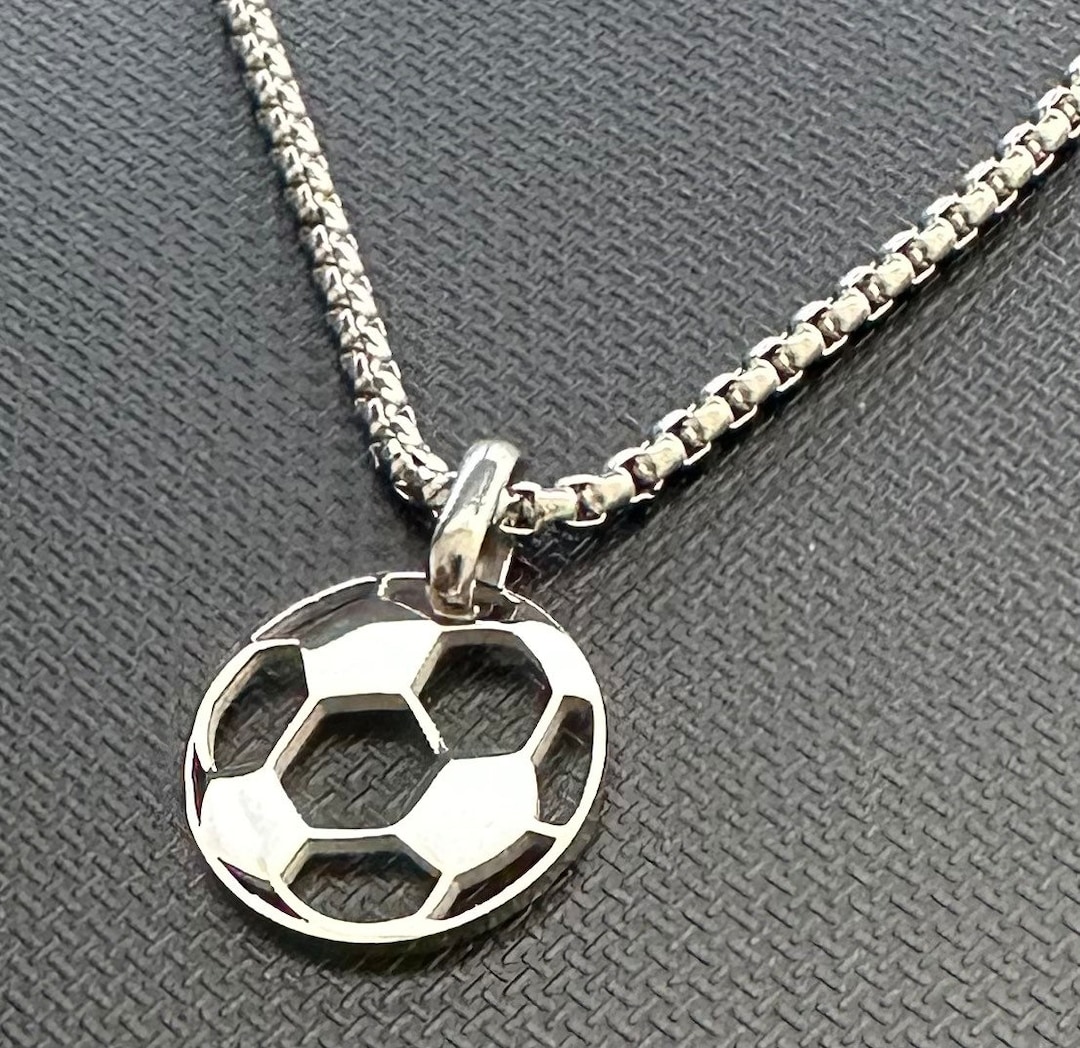 Soccer Necklace, Soccer Ball Necklace, Sport Gift, Soccer Jewelry