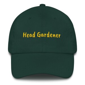 Head Gardener Dad Hat: Low Profile Cotton Twill Cap