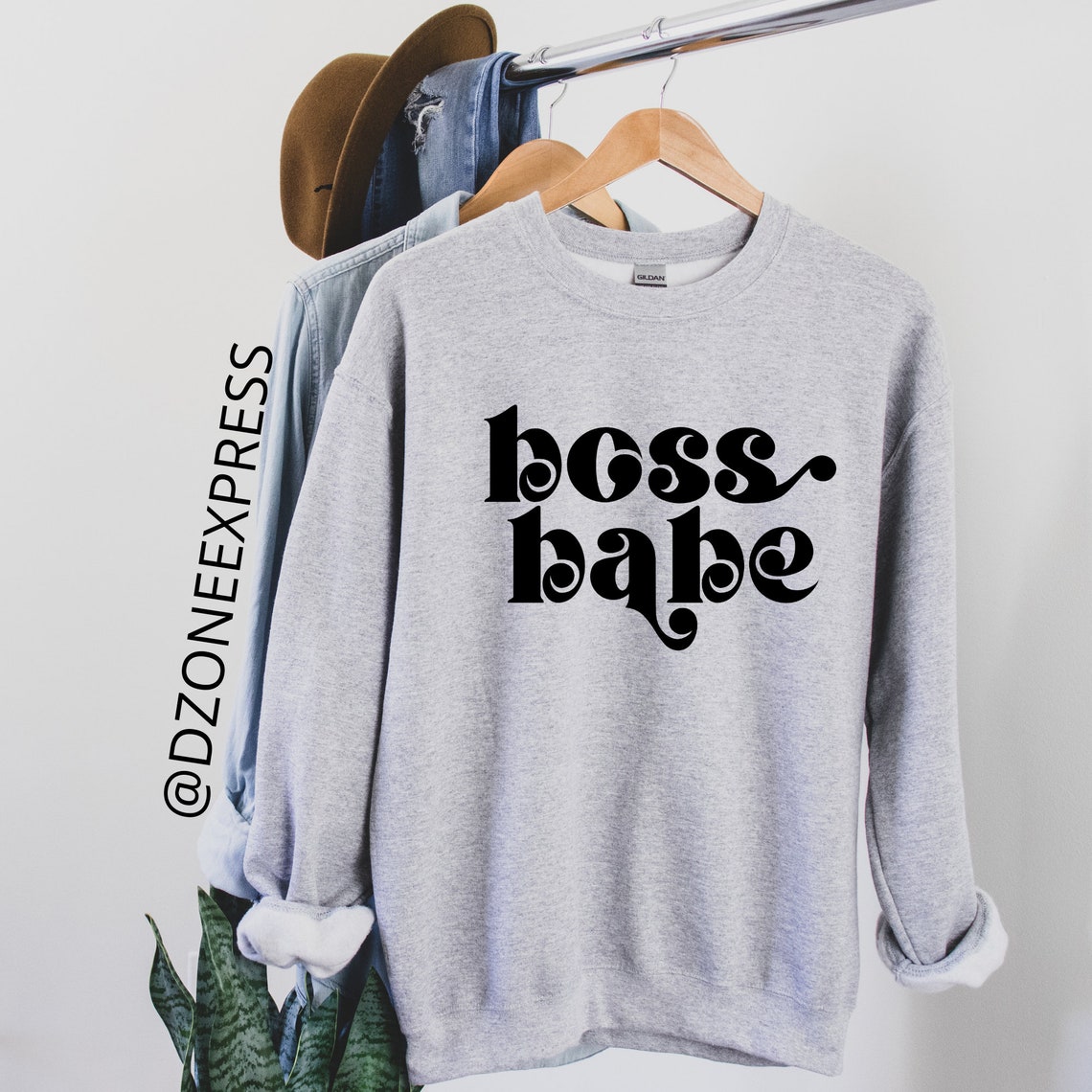 Boss Babe Sweatshirt Girl Boss Sweatshirt Geschenk für Sie Etsy
