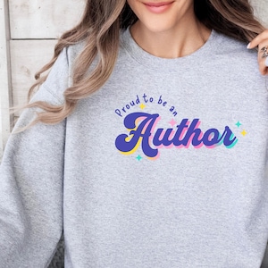 Auteur Verjaardagscadeau Sweater voor een auteur Trui Kerstcadeau voor een auteur Literaire trui Bookish trui auteur Boek met trui