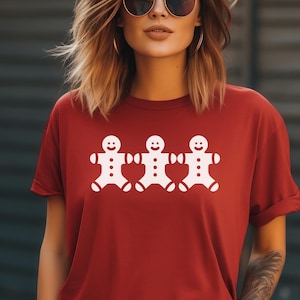 Lebkuchen Weihnachten T-Shirt, Lebkuchen Männer T-Shirt, Lebkuchen Männer Urlaub Shirt, Festliche Weihnachtskleidung, Lebkuchen Männer Festliches Top