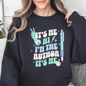 Auteur kerstcadeau sweater voor een auteur Verjaardagscadeau trui voor een schrijver cadeau Shirt voor auteur Boekconventie Nieuwe auteur cadeau Top
