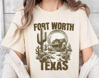 Fort Worth Texas T-Shirt Gift Texas Travel T Shirt Western Shirt Texas Pride Tee Vintage Road Trip Tee Southern Travel Texas Gift Shirt